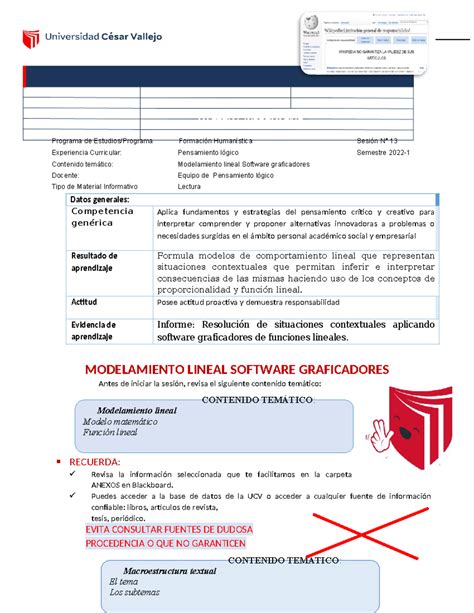 S13 Material informativo Sesión 13 2022 I CONTENIDO TEMÁTICO