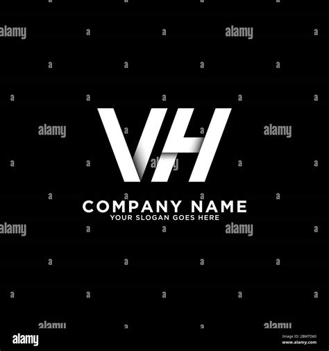 VH Letter Logo Designs Clean And Clever Logo Template Initial Logo