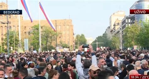 Pratite U Ivo Novi Masovni Protesti U Beogradu Rijeka Ljudi Ponovo