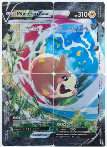 Ultra Rare Morpeko V Union Card Set Pokemon Tcg Swsh Holo