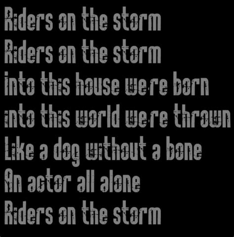 The Doors Riders On The Storm Letra