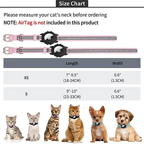 Snapklik Reflective AirTag Cat Collar FEEYAR Integrated Air Tag