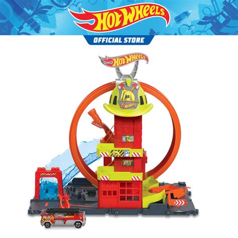 Hot Wheels City Super Loop Fire Station Playset HKX41 Shopee Philippines