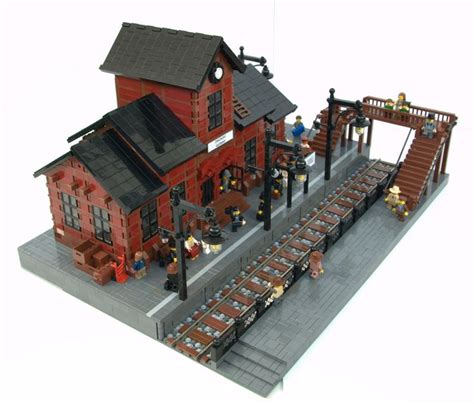 Lego train station, Lego trains, Train station