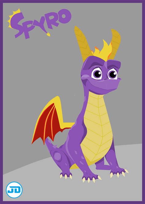 Spyro With Original Colors In My Style By Jovial Developer On Deviantart