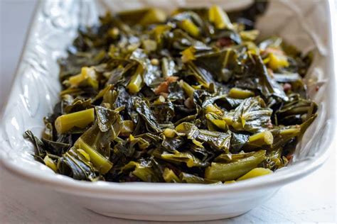 Braised Collard Greens Homemade Barbecue Side Dish Recipe