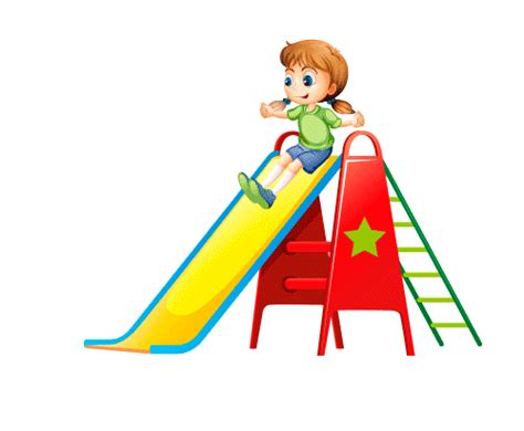 Sliding Down A Slide Clipart Children Slide Illustrations Royalty