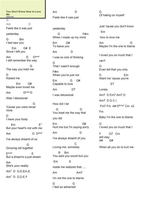 you know how to love me lyrics