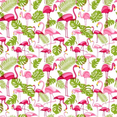 Buy Laeacco X Ft Tropical Leaves Flamingos Illustration Vinyl