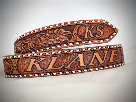 Custom Hand Tooled Leather Belts