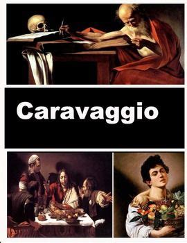 the cover of caravaggio, with pictures of people in renaissance dress ...