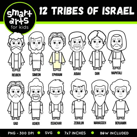 Tribes Of Israel Map Coloring Page Sketch Coloring Page