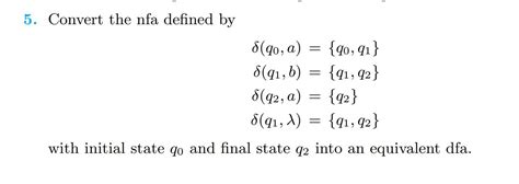 Solved Convert The Nfa Defined By Chegg