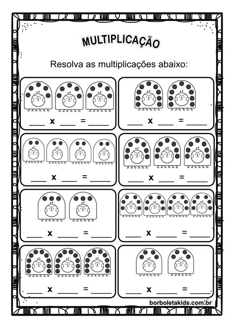 Atividades De Multiplicação 2 Ano