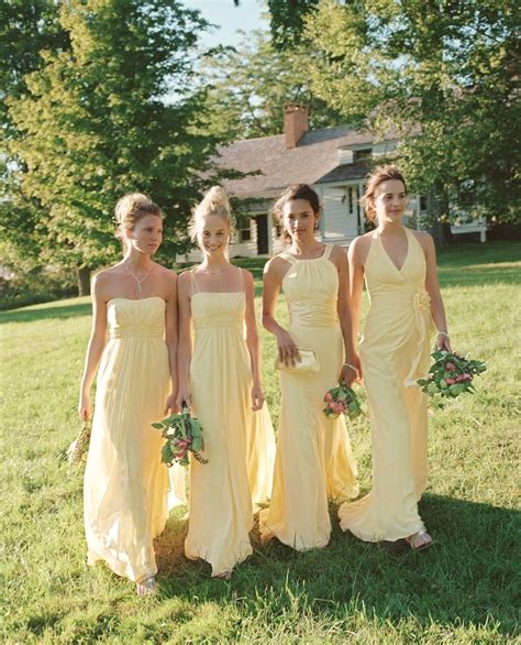 Canary Yellow Dress For Weddings