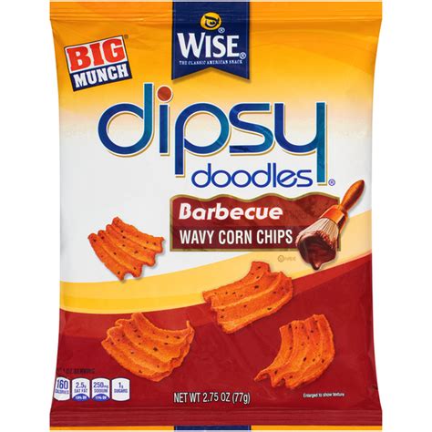 Wise Big Munch Dipsy Doodles Barbeque Wavy Corn Chips 275 Oz