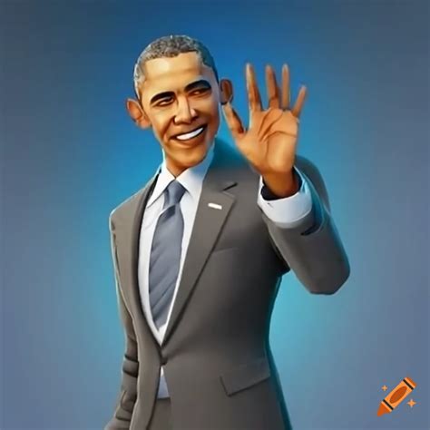 Obama As A Fortnite Skin On Craiyon