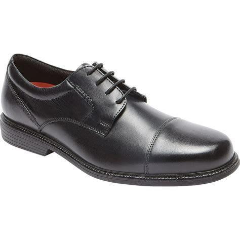 Rockport Mens Rockport Charles Road Cap Toe Oxford Black Leather 10