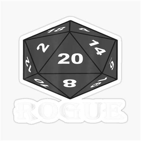 Tabletop Roleplay Gaming T Dungeon Class Rogue Sticker For Sale