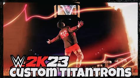 Custom WWE 2K23 Titantrons Jimmy Uso Brock Lesnar Baron Corbin Mvp