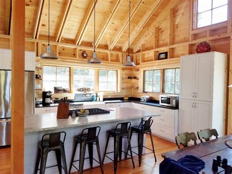 Custom Barn Lighting Offers Rustic Modern Touch to Maine Cabin | Blog | BarnLightElectric.com