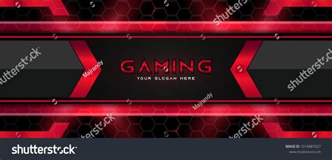 2,420 Futuristic Red And Black Abstract Gaming Banner Images, Stock ...