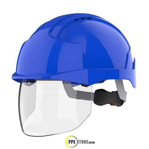 Jsp Evo Vistashield Safety Helmet With Faceshield Vented Ppe Store