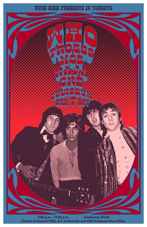 The Who Vintage Style Poster the Who Tour Poster Retro Rock Poster ...