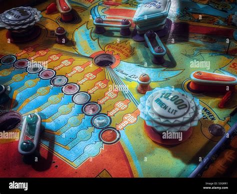 Vintage Pinball Machine Stock Photo Alamy