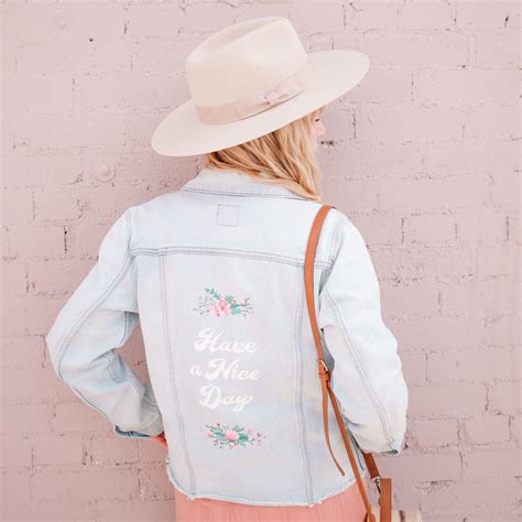 Diy Painted Floral Jean Jacket Mikyla