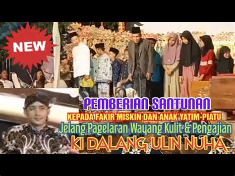 Pemberian Santunan Pada Anak Yatim Jelang Pagelaran Wayang Kulit