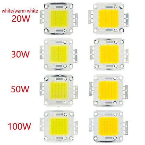 10w 20w 30w 50w 100w Branco Quente Led Chip Integrado Alta Potência