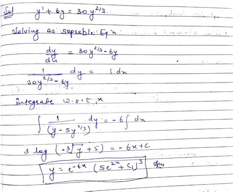 [solved] Solve The Following Differential Equations Select The