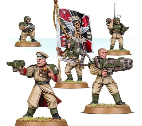 Astra Militarum Cadian Command Squad Gameshound