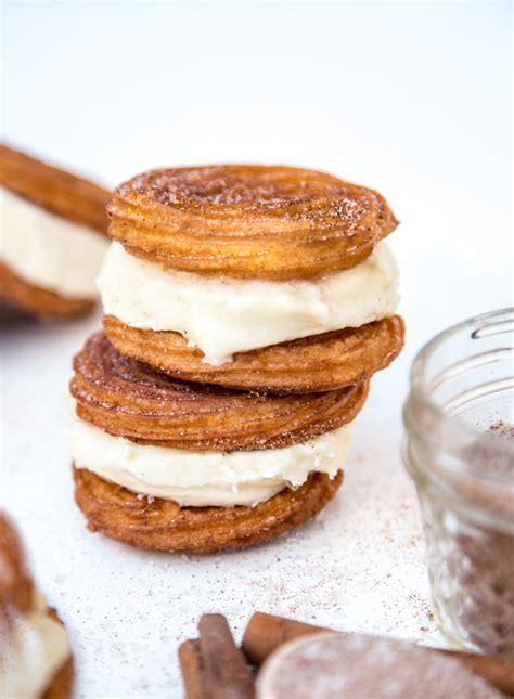 Churro Ice Cream Sandwiches | Southern FATTY