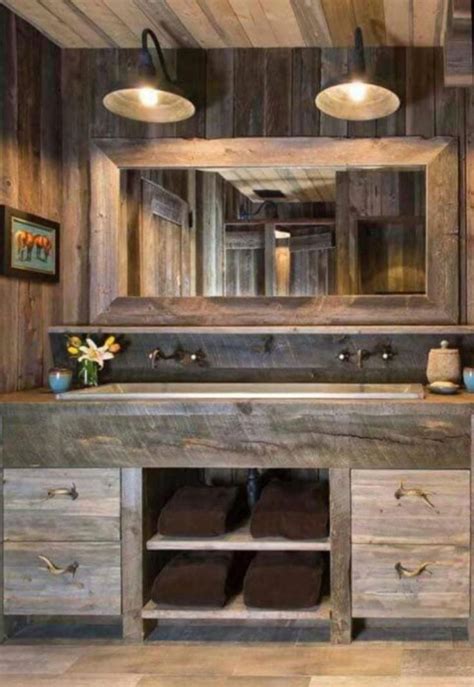 Perfect Rustic Farmhouse Bathroom Design Ideas Sweetyhomee