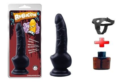 18 cm Belden Bağlamalı Gerçekçi Zenci Dildo Penis Lolitoys