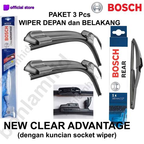 Jual Wiper Bosch Clear Advantage Frameless All New Avanza Pcs Kn Kr