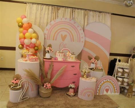 Boho Rainbow Birthday Lucia S Baptism And 2nd Birthday Party Catch My Party