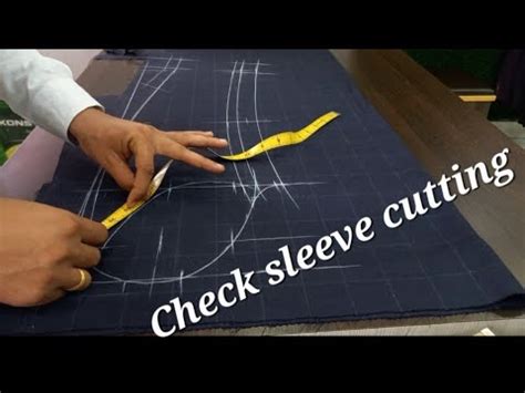 How To Cut Check Coat Sleeve 36 Size Coat Sleeve Cutting Bahula Katne