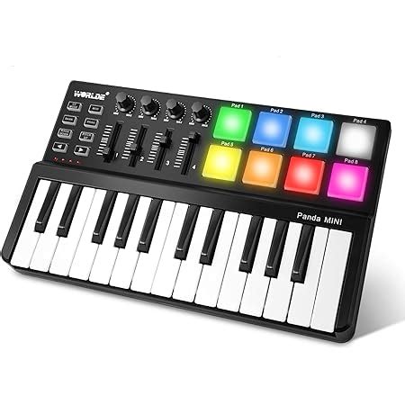 Amazon Vangoa Worlde Tuna Mini MIDI Keyboard Controller 25 Key USB