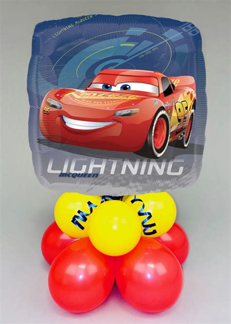 Cars Lightning Mcqueen Inflated Balloon Table Centrepiece