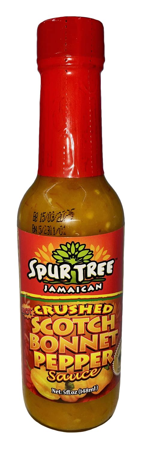 Spur Tree Crushed Scotch Bonnet Hot Sauce 5oz Bottle