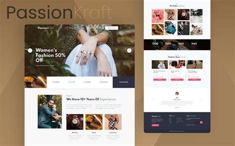 Fashion design website templates and themes