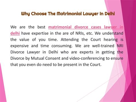 Ppt Choose No1 Nri Divorce Lawyer In Delhi Powerpoint Presentation