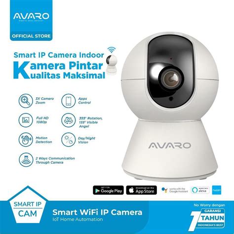 Jual Kamera CCTV Wifi Smart IP CAM Avaro CT01 IP Camera Full HD IPCam