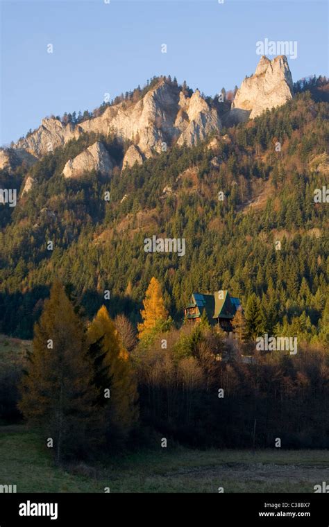 Pieniny National Park With Three Crowns Mount Seen From Sromowce