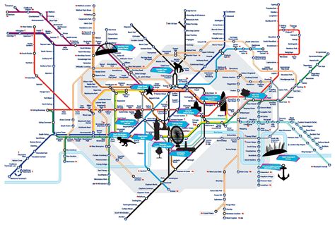 London Tube Map With Landmarks | Images and Photos finder