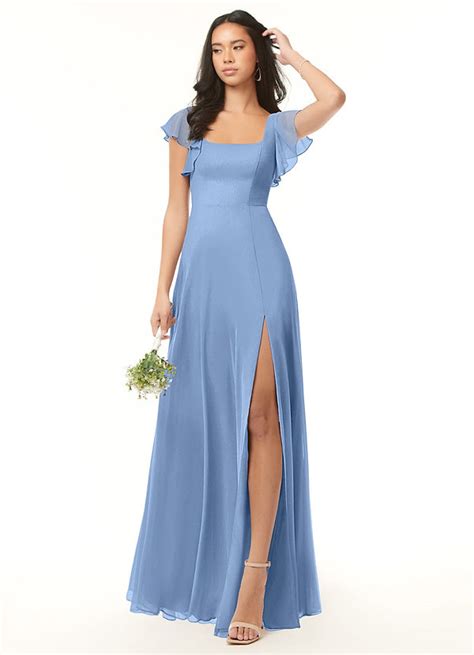 Steel Blue Azazie Bondi Bridesmaid Dresses Azazie