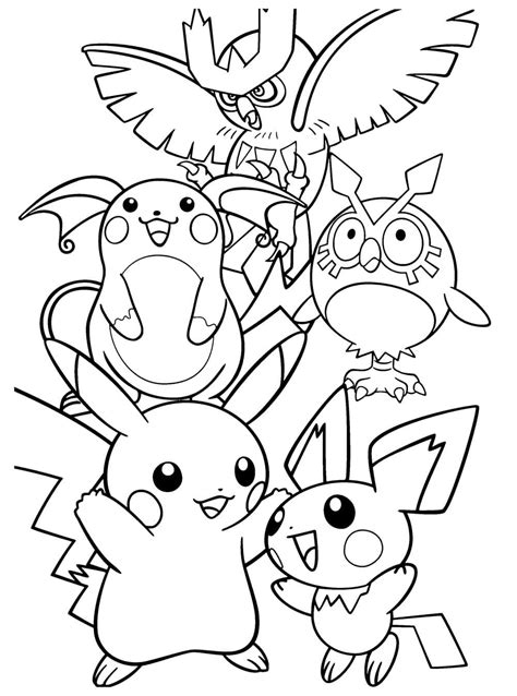 Dibujos De Pikachu Para Colorear Imprima Gratis A Dinosaur Coloring